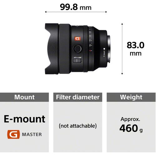 Sony FE 14mm f/1.8 GM Lens