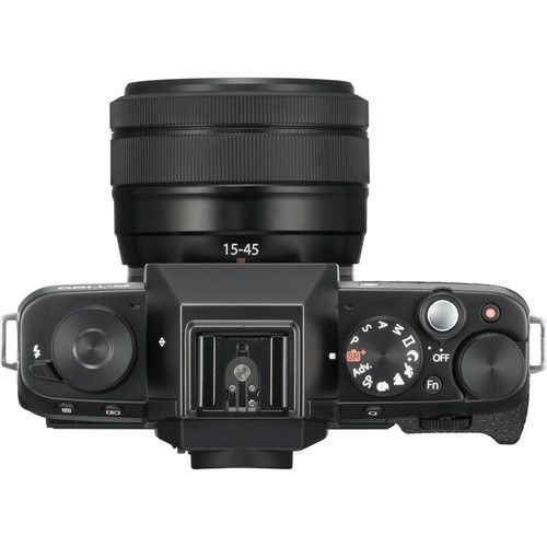 Fujifilm X-T100 Mirrorless Digital Camera with 15-45mm Lens (Black)
