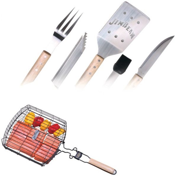 Jim Beam Kit - Grill Tools/basket