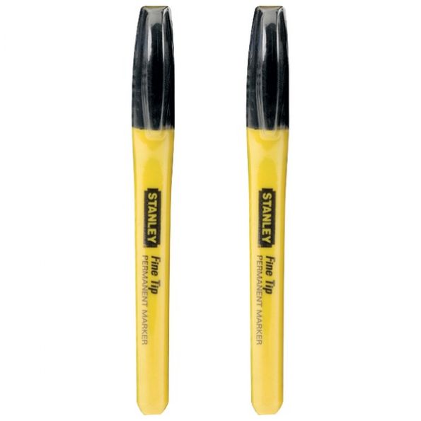 Stanley 2pk Blk Perm Markers