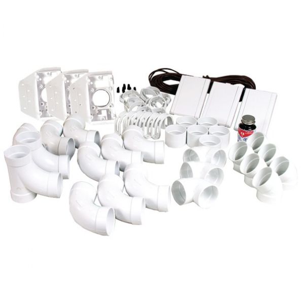 Airvac 3-valve Install Kit Wht