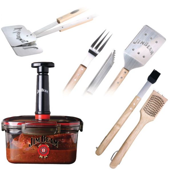 Jim Beam 7pc Bbq Tool Set