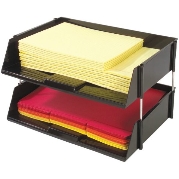 Deflecto Sideload Stack Tray 2 Pk