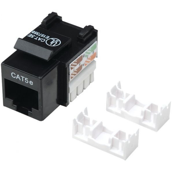 Intellinet Network Solutions Cat5e Kystn Jck Blk Pnch