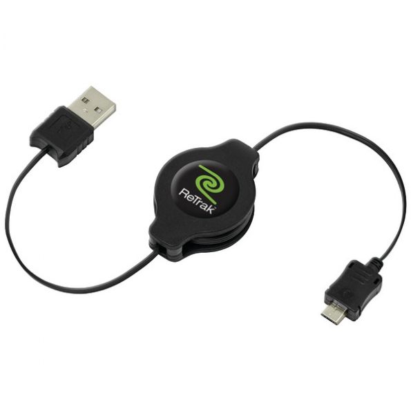 Retrak_emerge Retrct Micro Usb Cbl 3ft