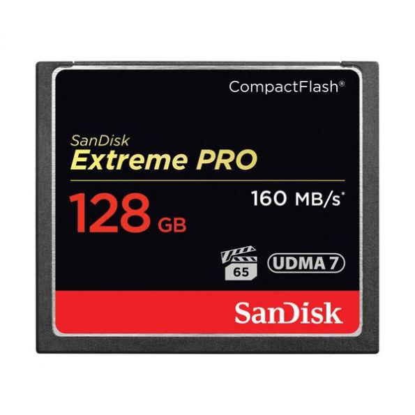 SanDisk 128GB Extreme Pro CompactFlash Memory Card (160MB/s)