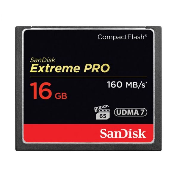 SanDisk 16GB Extreme Pro CompactFlash Memory Card (160MB/s)