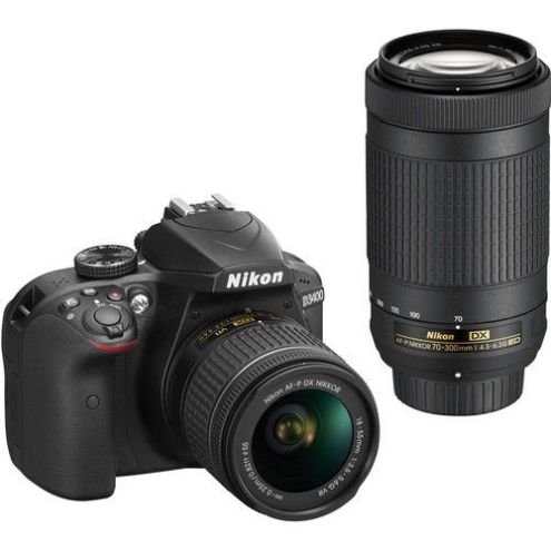 Nikon D3400 DSLR Camera with 18-55mm and 70-300mm Lenses