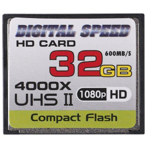 Digital Speed 4000X 32GB Professional High Speed Mach III 600MB/s Error Free (CF) HD Memory Card