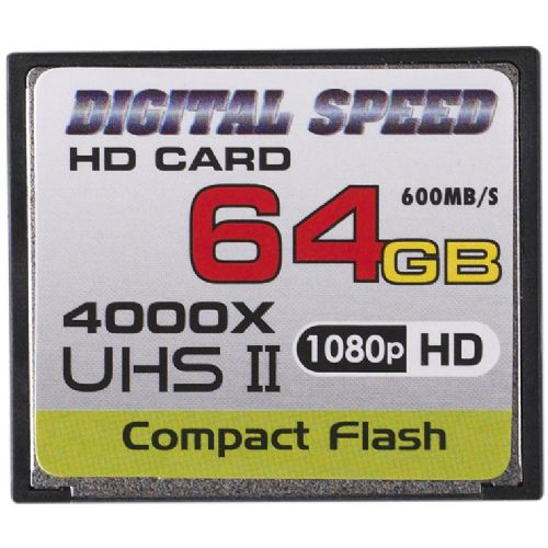 Digital Speed 4000X 64GB Professional High Speed Mach III 600MB/s Error Free (CF) HD Memory Card