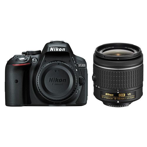 Nikon D5300 24.2 MP Digital SLR Camera - Black VR DX 18-55mm Lens