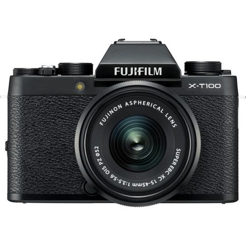 Fujifilm X-T100 Mirrorless Digital Camera with 15-45mm Lens (Black)