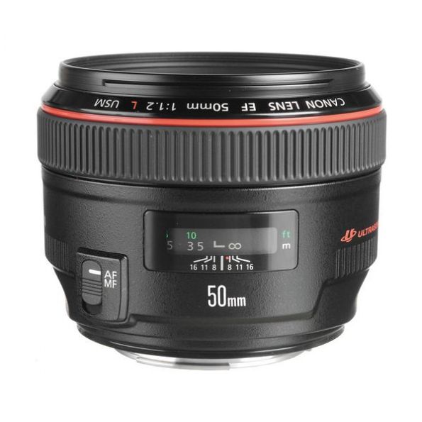 Canon EF 50mm f/1.2L USM Lens Retail Kit