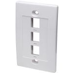Intellinet Network Solutions Wall Plt Flush 3 Out Wht