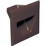 Datacomm Electronics Brown 2 Gang Recessed
