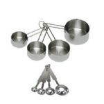 ChefLand 8-Piece Deluxe Stainless Steel Measuring Cup and Measuring Spoon Set