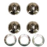 Range KLEEN Gas Replacement Knob in Chrome (4-Pack) 8224