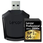 Lexar 64GB Professional 2000x UHS-II SDXC Memory Card (U3, Class 10)