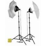 Smith Victor KT500U 500 Watt Photoflood Light Kit with Umbrellas